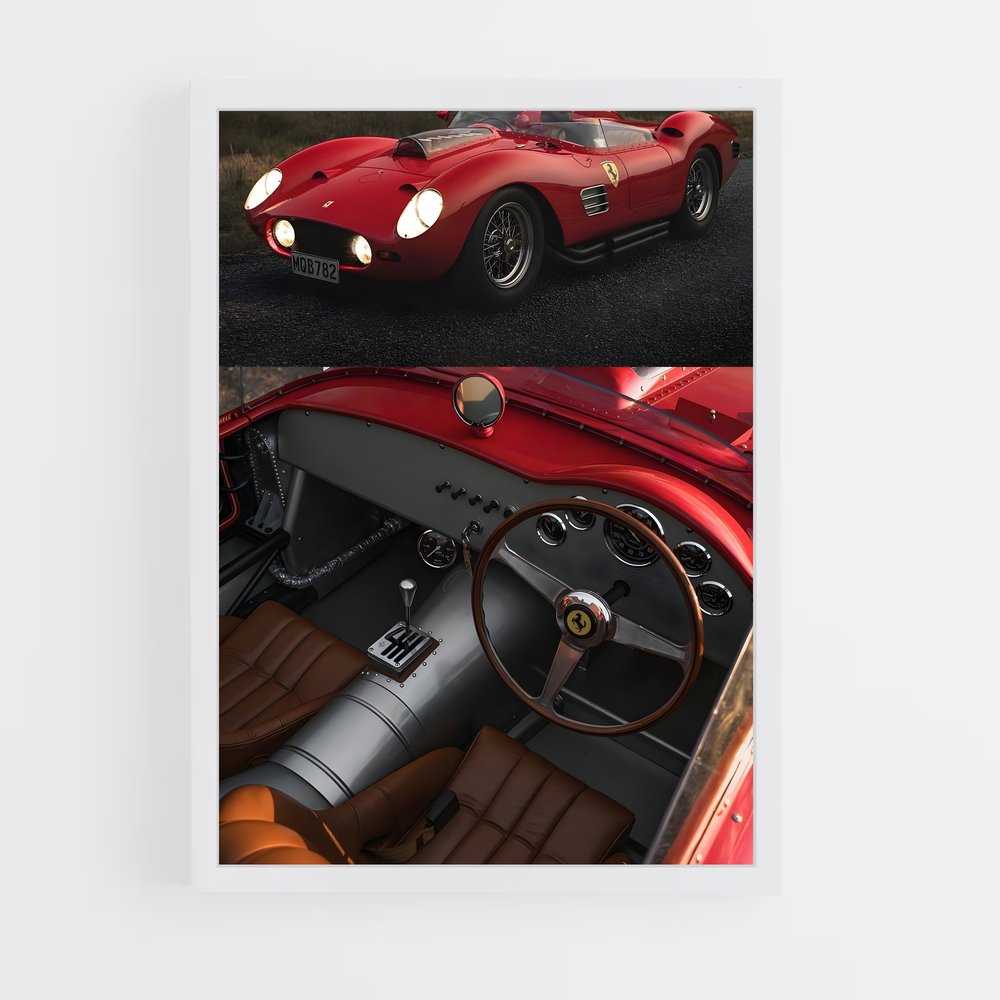 Poster Ferrari Rossa (vue 3)